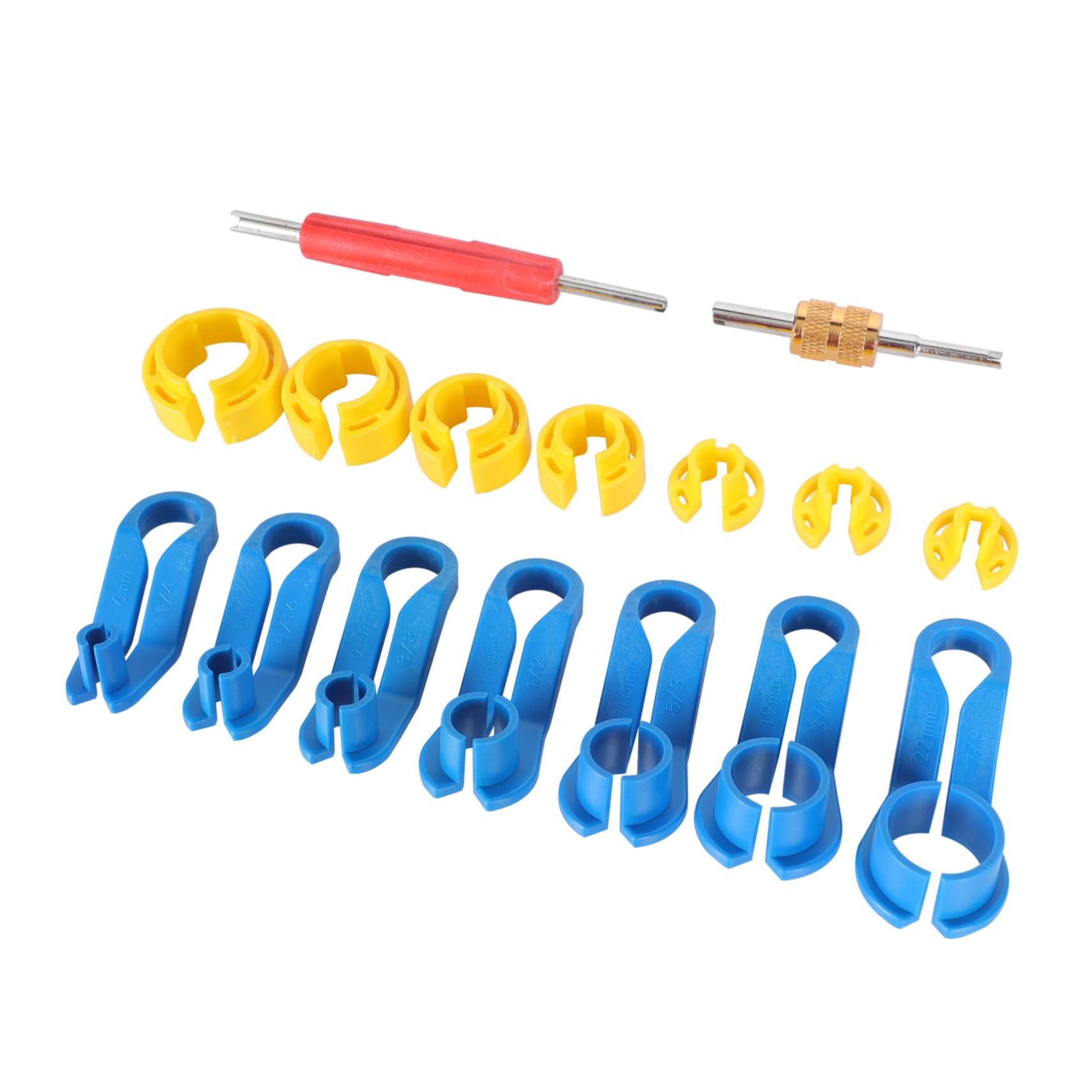 Mikinona 1set Cooler Line Removal Tool Automotive Line Disconnect Tool for Easy Access to Tight Spaces for Repair and Maintenance