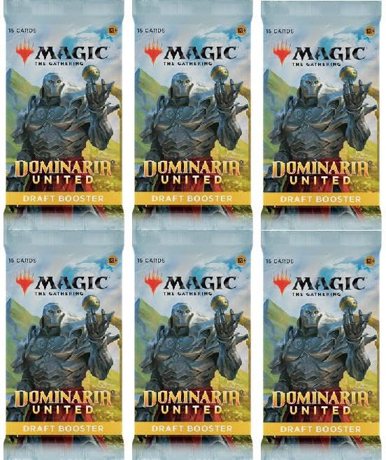 6 Packs MTG Draft Booster Pack Lot MTG Dominaria United : Amazon.com.br:  Brinquedos e Jogos