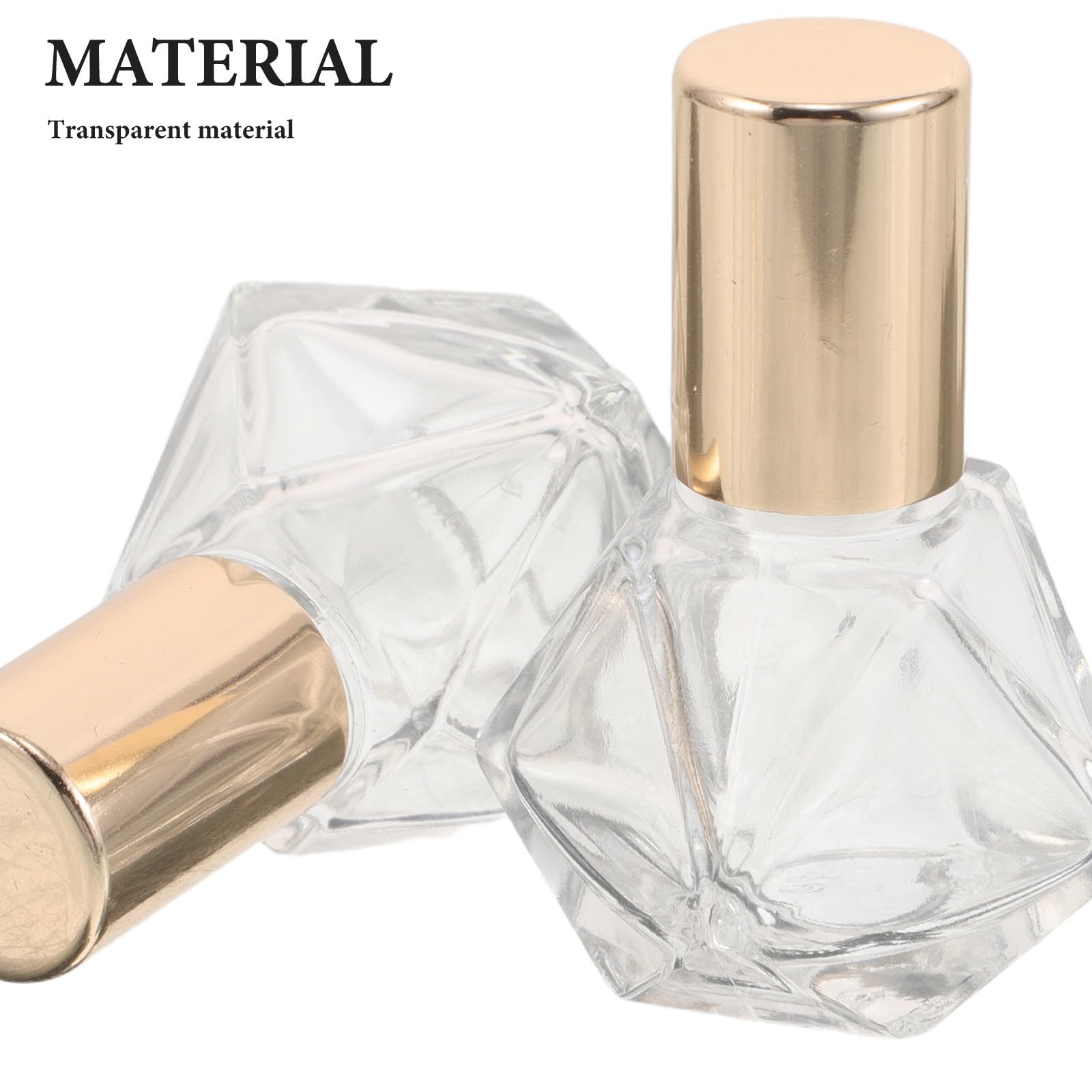 36 flaconi roll-on: flaconi roll-on da 8 ml per oli essenziali - Contenitore in vetro trasparente con sfera e tappo per profumi e aromaterapia