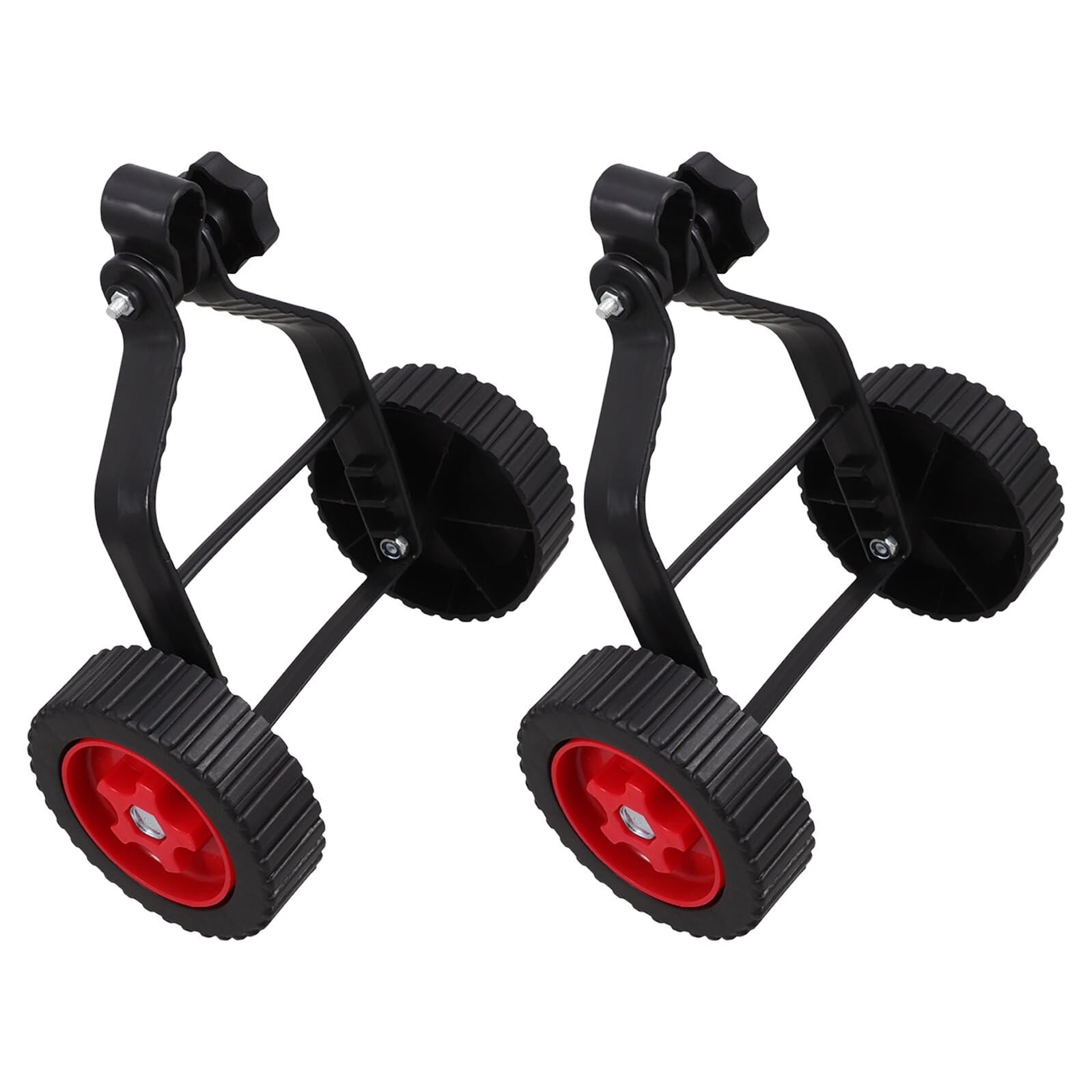 Hohopeti Ruedas Auxiliares para Cortacésped Manual 2 Piezas Ruedas de Plástico de Repuesto para Desbrozadora de Empuje Accesorios Compatibles para Soporte Absorción de Impactos para