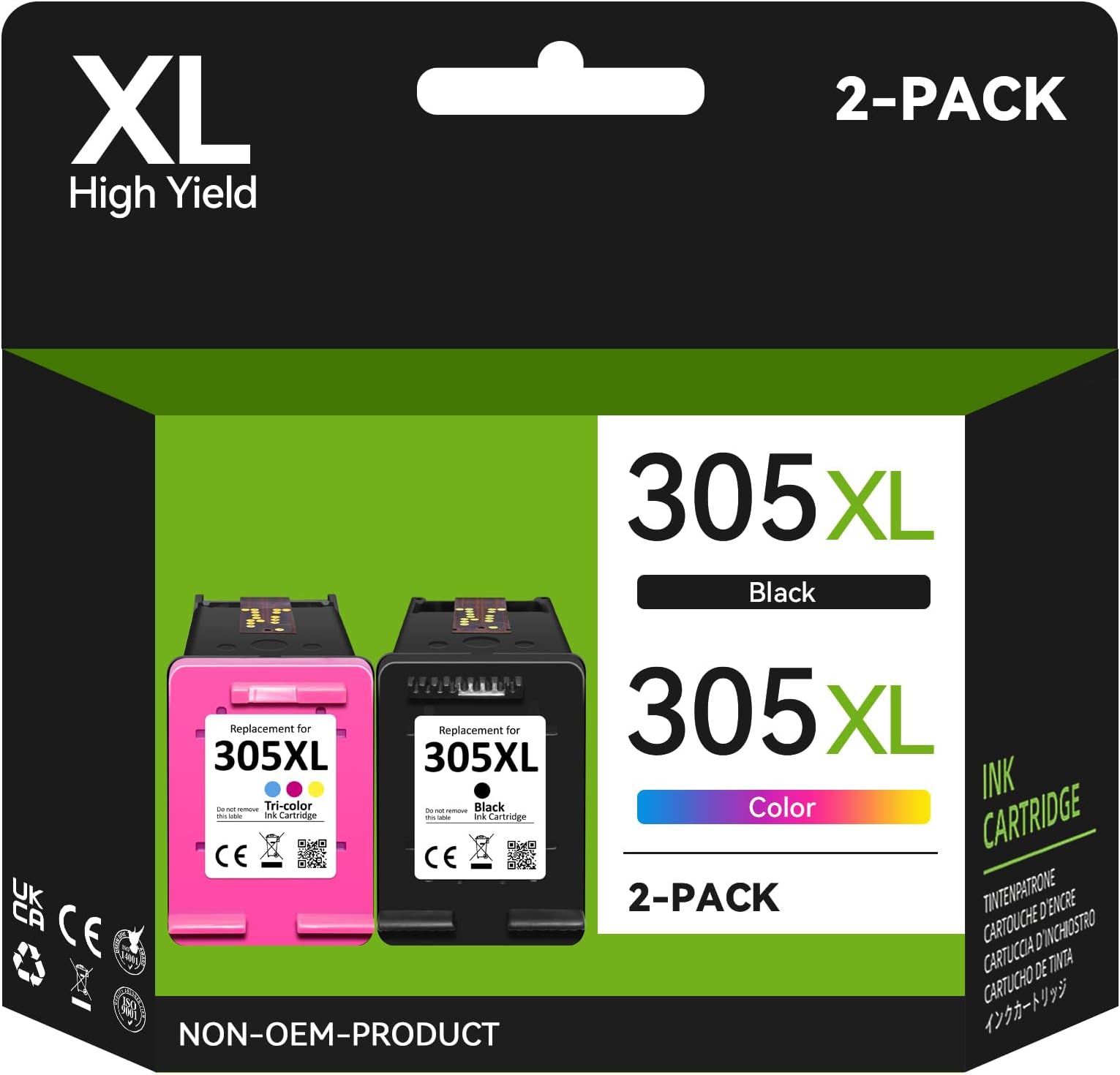 Redsee 305 XL Tinta 305 Cartuchos para HP 305 Negro y Color ...