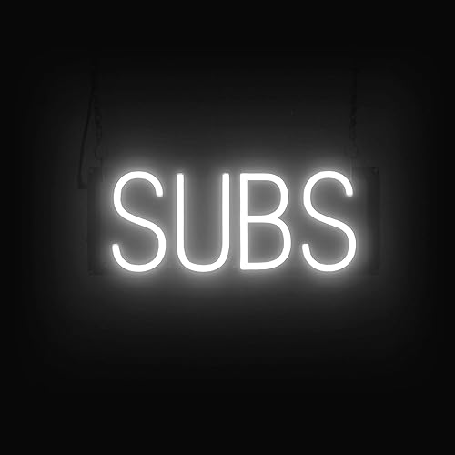 Miniatura 22 de SpellBrite SANDWICHES Letrero para delicatessen y restaurantes Letreros relacionados con delicatessen con aspecto neón, luz LED verde 38.8 x 6.3