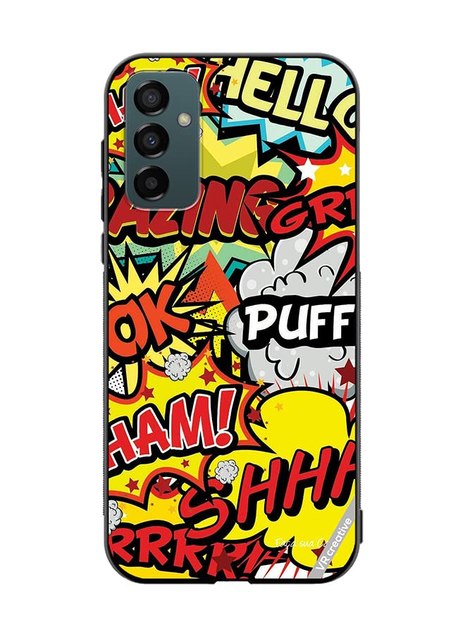 VR Creative Protective Case Cover For Samsung Galaxy F23 Multibrand Stickers Design Multicolour