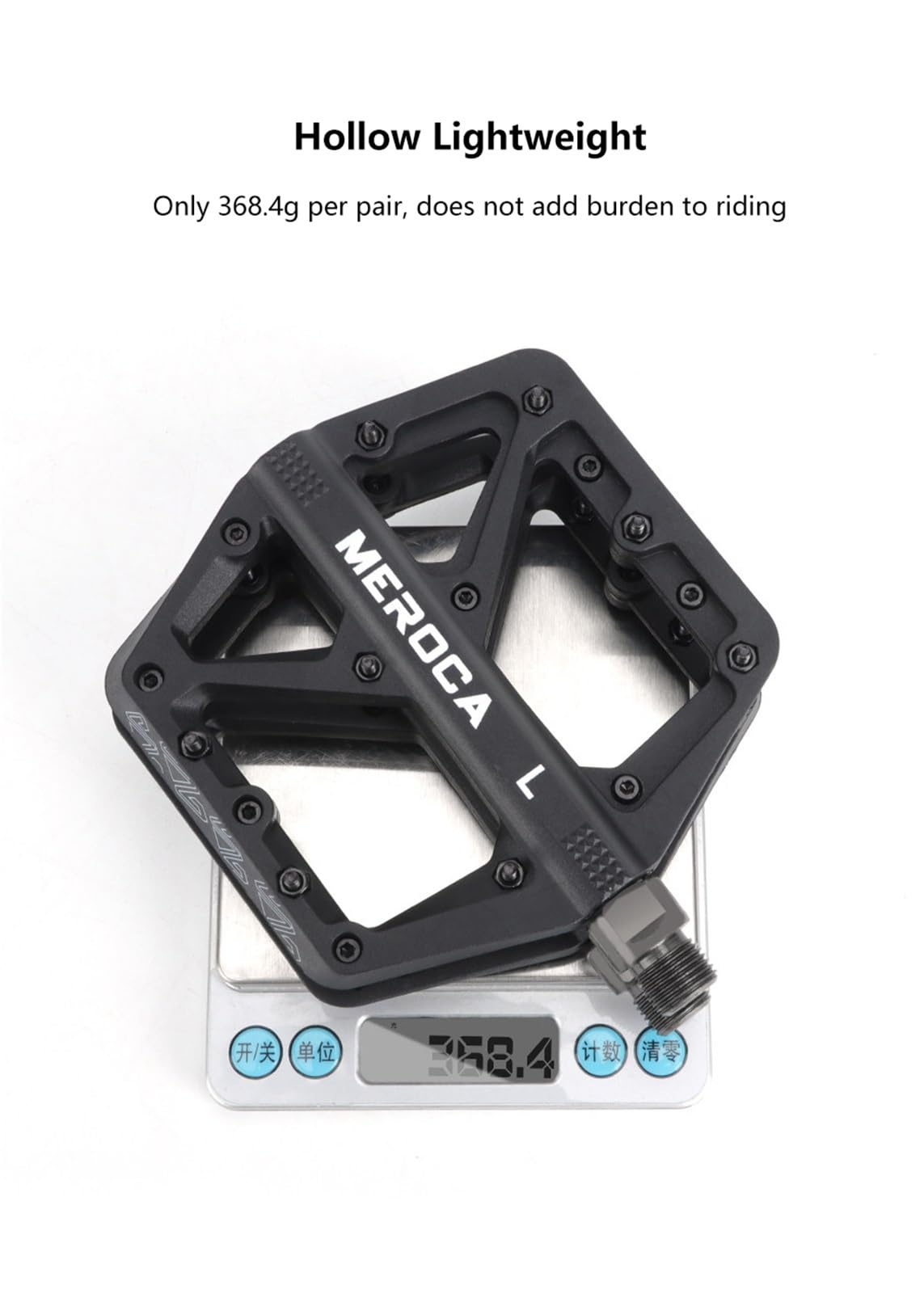 Pedali for Mountain Bike Pedali Piatti for Bicicletta da 9/16 Pollici Pedali a Piattaforma Larga in Fibra di Nylon Leggera for Bici da Strada for Mountain Bike a Scatto Fisso
