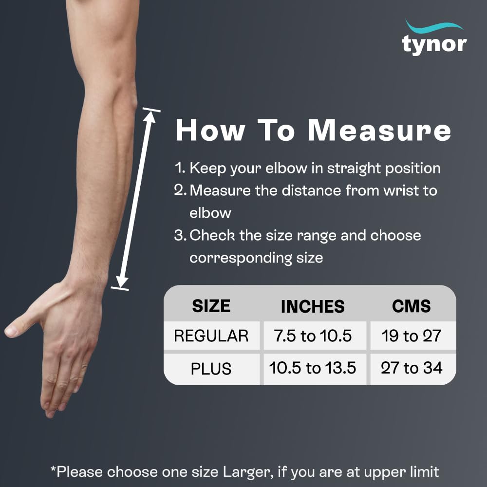 TYNOR Forearm Splint, for Wrist and Forearm Support | Pain Relief, Injury Recovery & Stability Brace for Men & Women | Ideal for Sprains & Strains | Pack of 1, Universal Size (Grey) 2