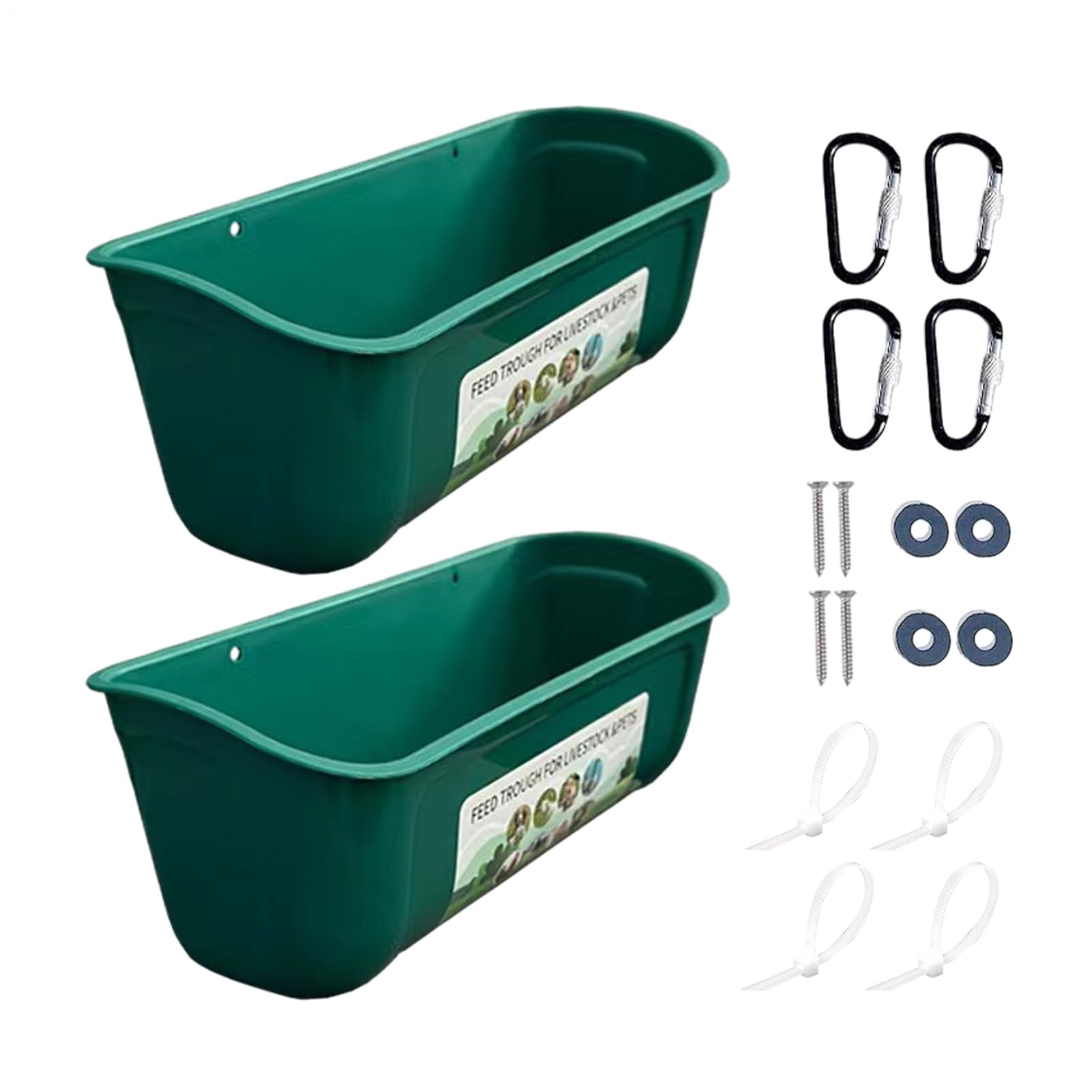 Duck Feeder Trough Feeding Container Clips
