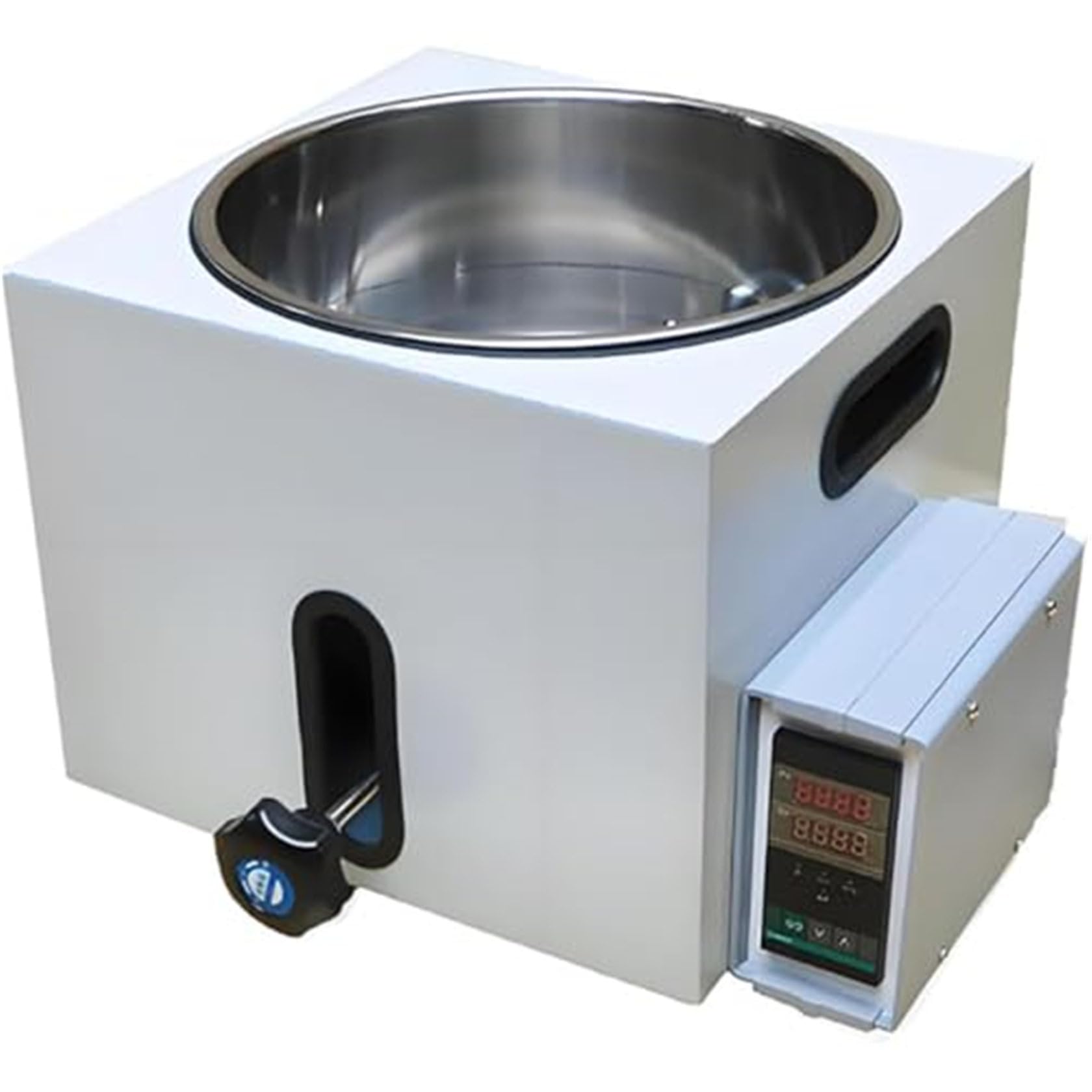Bagno d'acqua digitale da laboratorio con coperchio protettivo, capacità 5 l, dispositivo di riscaldamento a temperatura costante con display digitale per uso scientifico