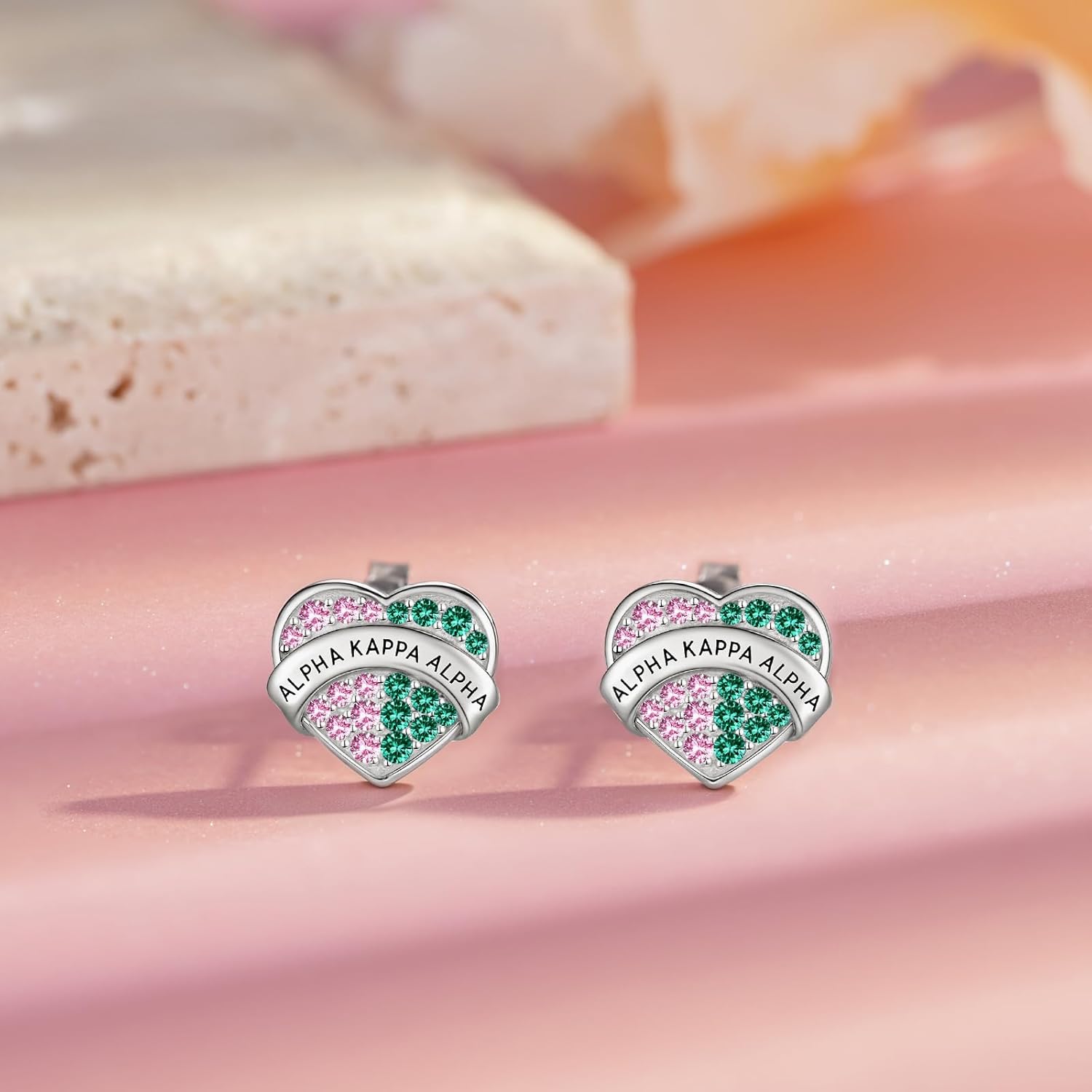 AKA Sorority Gifts for Women 925 Sterling Silver AKA Earrings Paraphernalia Sorority Gifts Jewelry for Women - Image 3
