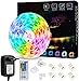 Produktbild SHOPLED LED Streifen 5M mit Fernbedienung, Musik Sync Timer-Einstellung Dimmbar, Lichtstreifen Selbstklebend, RGB LED Strip, LEDs für Zimmer Schlafzimmer TV Party