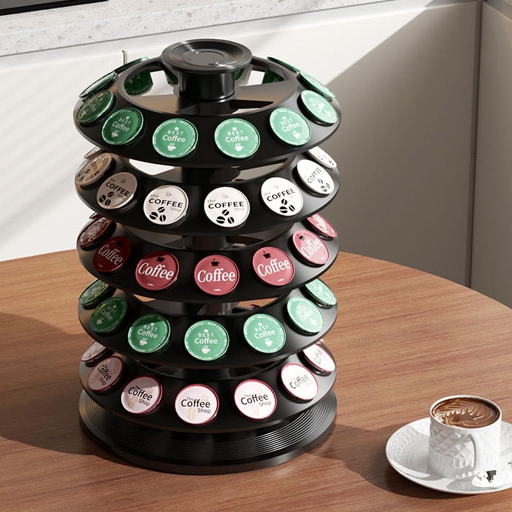 Coffee Stand Organizes 60 Pods In Minimal Counter Space