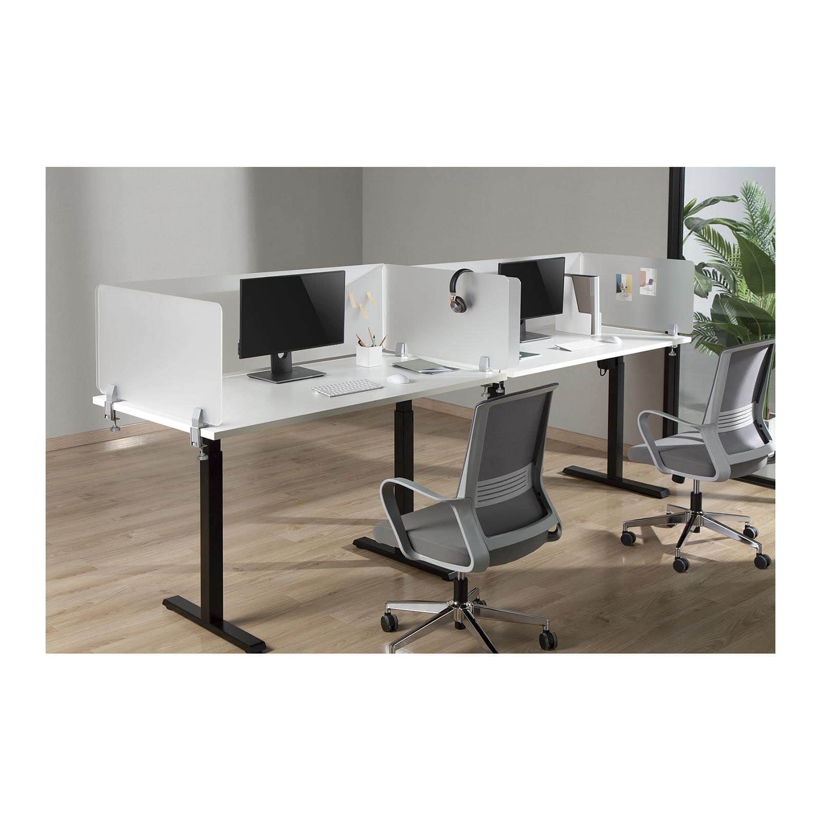 Fromm & Starck Star_DD_03 Schreibtischtrennwand 3er-Set mit 2 Größen: 1500 x 400 mm, 750 x 400 mm Trennwand Schreibtisch Sichtschutz Schreibtisch Schreibtisch-Sichtschutz