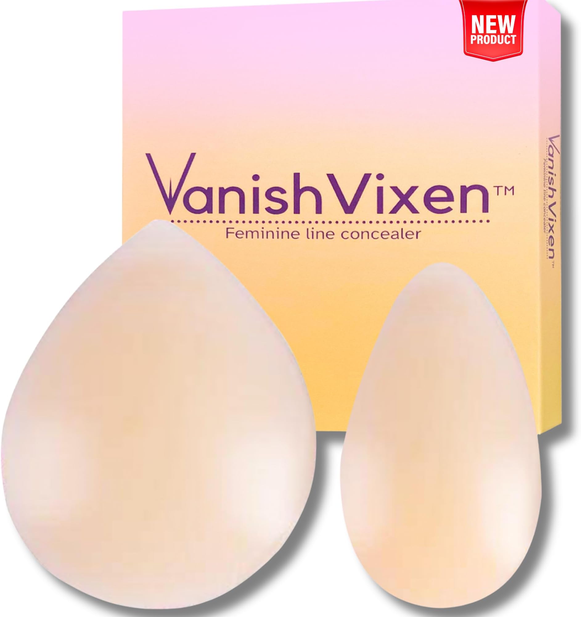 Invisible Anti-Camel Cover Pads โ Seamless Silicone Concealers Set for Leggings, Swimsuits & Tight Clothing โ 2-Pack (S & L Sizes)