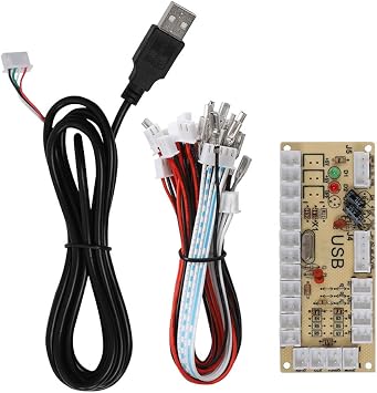Arcade Gaming USB Encoder Controller, Gaming Console USB Core Board for PC and Raspberry Pi Host 822A