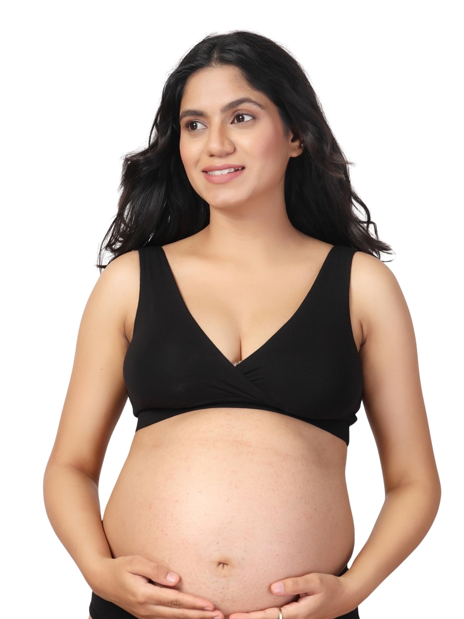 Zelena Maternity Padded Bra For Women Feeding | Breast Feeding Bra For Women | Maternity Bras For Pregnancy | Comfortable Soft & Stretchable Modal Fabric Nursing Bra | Pregnancy Bra For Pregnant Women