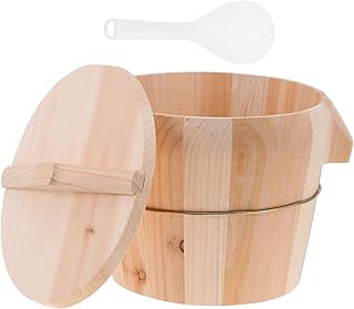 OKUMEYR 1set Rice Kitchen Gadget Wooden Bucket Rice Bucket for Kitchen Creative Steamed Bucket Rice Steamed Bucket Wooden Kitchen Kitchen Supply Rice Cooker