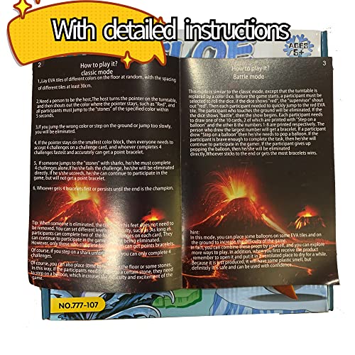 New Floor Is Lava Popping Balloons Interactive Game -Like Balance Stepping Stones,Twisters,Minute To Win It Game-Family Board Game,Party Game,Floor Game For Kids-Indoor Outdoor Safe (Special Edition) #TOP7