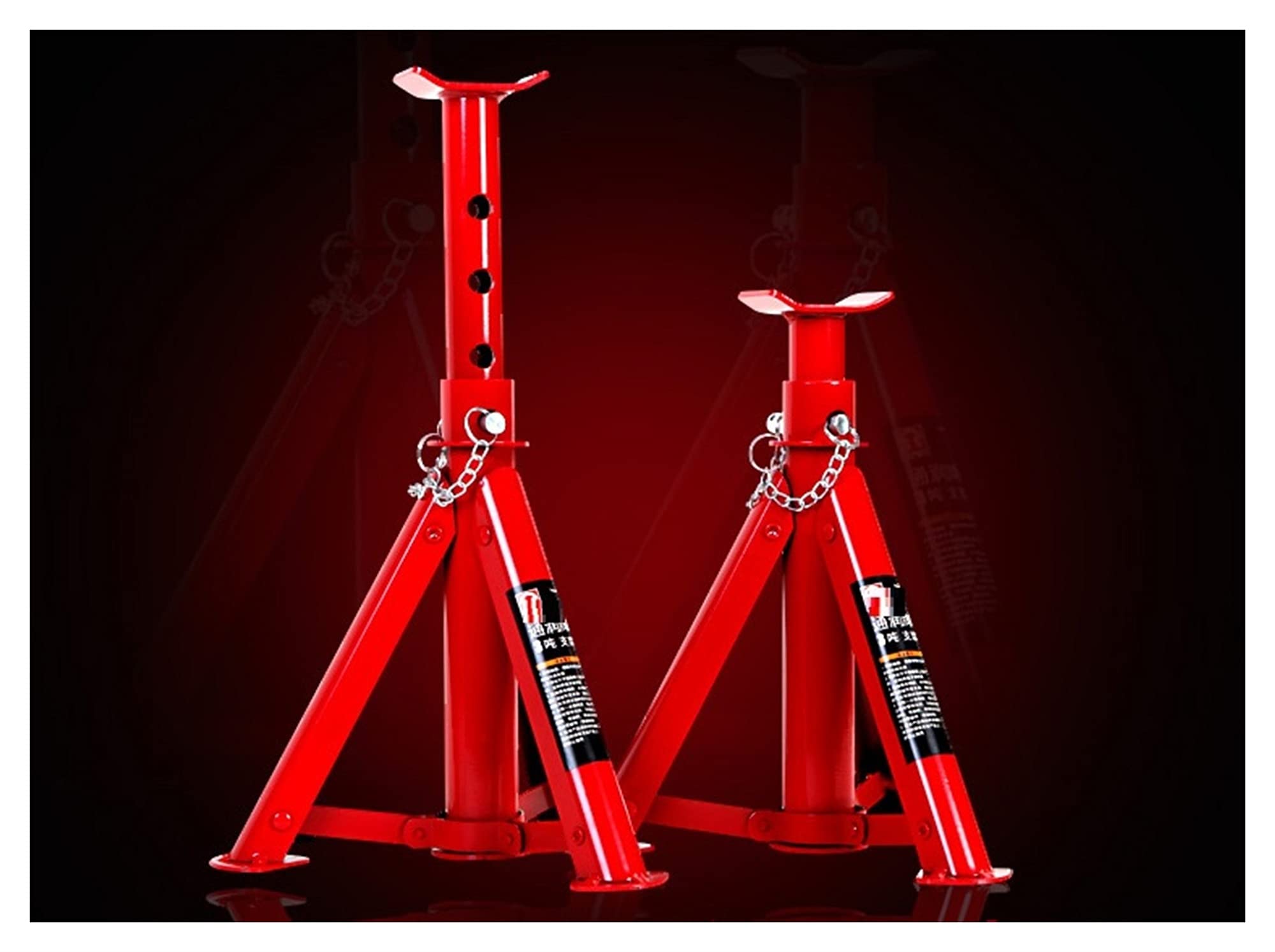 DYTWXG 3Ton 2 Pezzi di Supporto per martinetto di Sollevamento per Riparazione Ruote Auto piegate, Telaio di Supporto per Pneumatici Auto Pieghevole per Auto e Veicoli Sportivi.