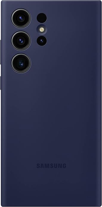 Samsung Galaxy S23 Ultra Silicone Phone Case, Protective Cover w/Color Variety, Smooth Grip, Soft and Sleek Design, US Version, EF-PS918TNEGUS, Navy