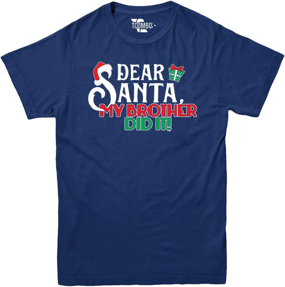 Dear Santa My Brother Did It - Christmas - Youth Big Boys T-Shirt