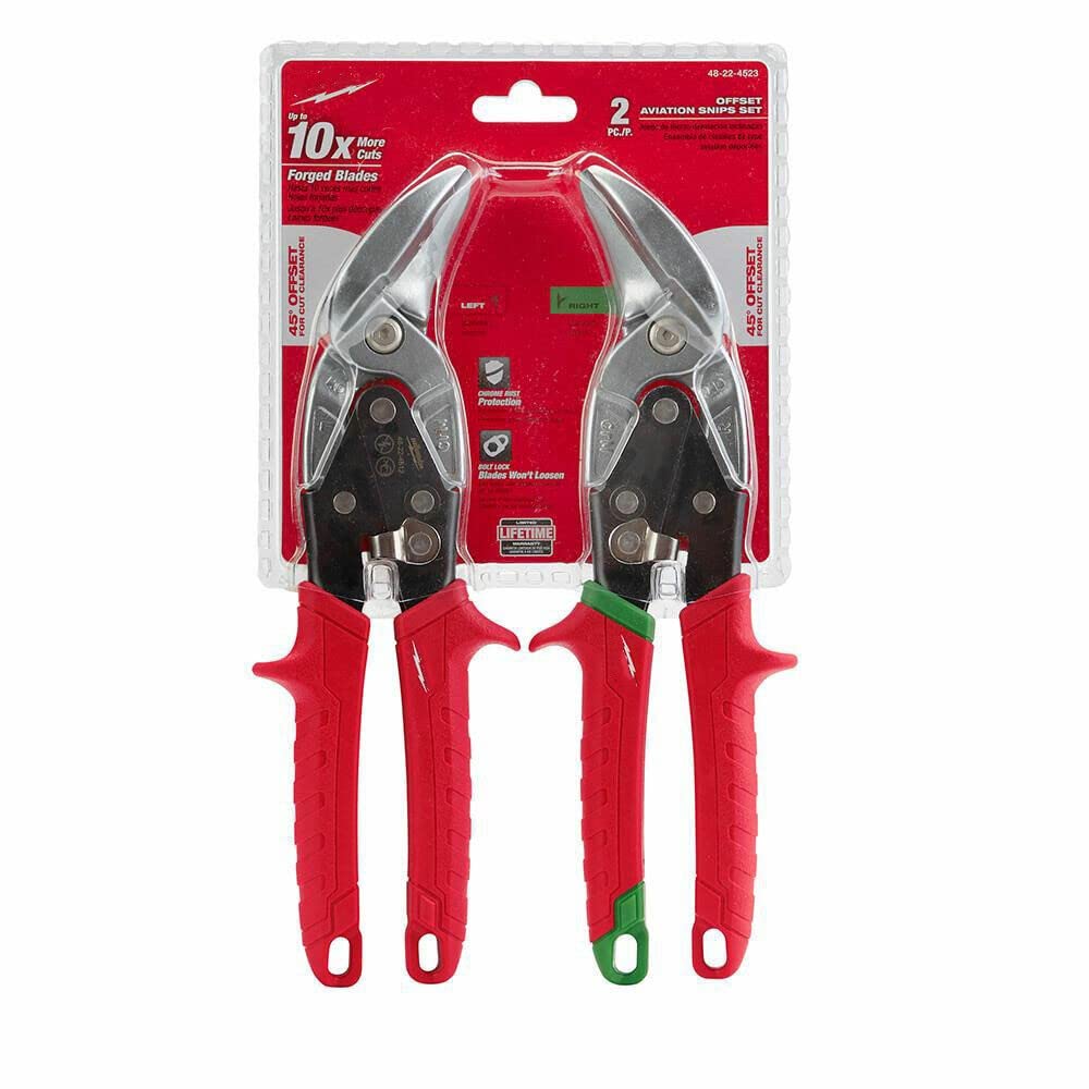 For Milwaukee 48-22-4523 2-Piece Left & Right Cutting Offset 