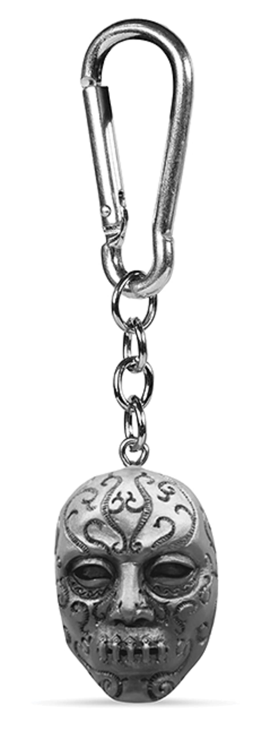 Harry Potter Mask Polyresin Death Eater Keychain (One Size) (Silver)