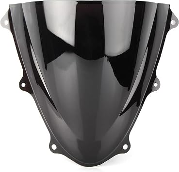 Windshield for Suzuki for GSXR 600 750 2011-2022 K11 for GSXR600 for GSXR750 2011-2022 Motorcycycle Windshield Windscreen ABS Double Bubble Windscreen Airflow DeflectorsBlack