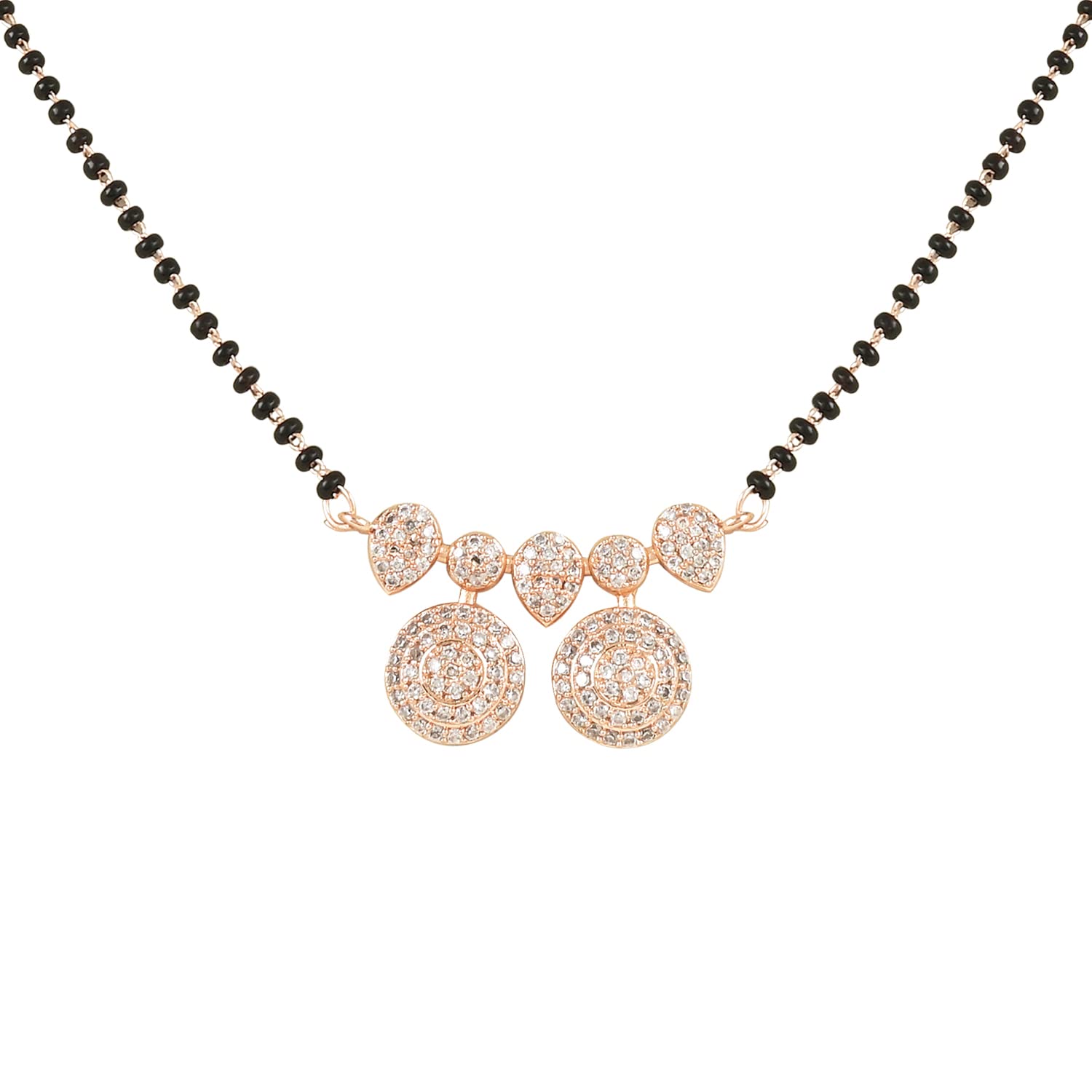 See full amazon price history chart for I Jewels Rose Gold Plated Traditional Single Line American Diamond Pendant with Black Bead Chain Mangalsutra for Women (D105) I Jewels Rose Gold Plated Traditional Single Line American Diamond Pendant with Black Bead Chain Mangalsutra for Women (D105) (B0C3RGY19V) Amazon Price History, Amazon Price Tracker