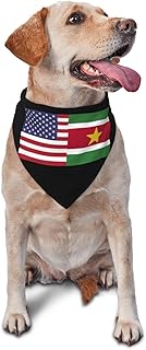 America Suriname Friendship Flag Triangle Dog Bandana Scarf Accessories for Pet Bibs