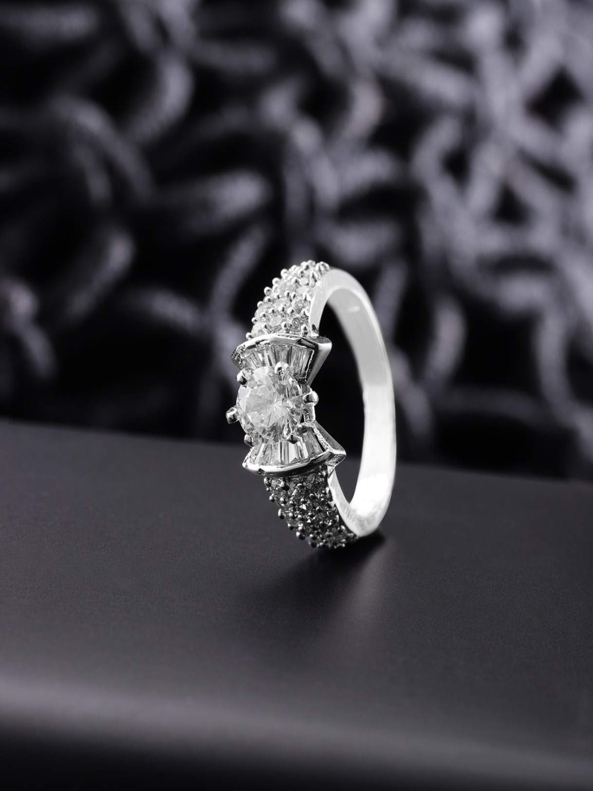 Non-Precious Metal Brass and Cubic Zirconia Ring