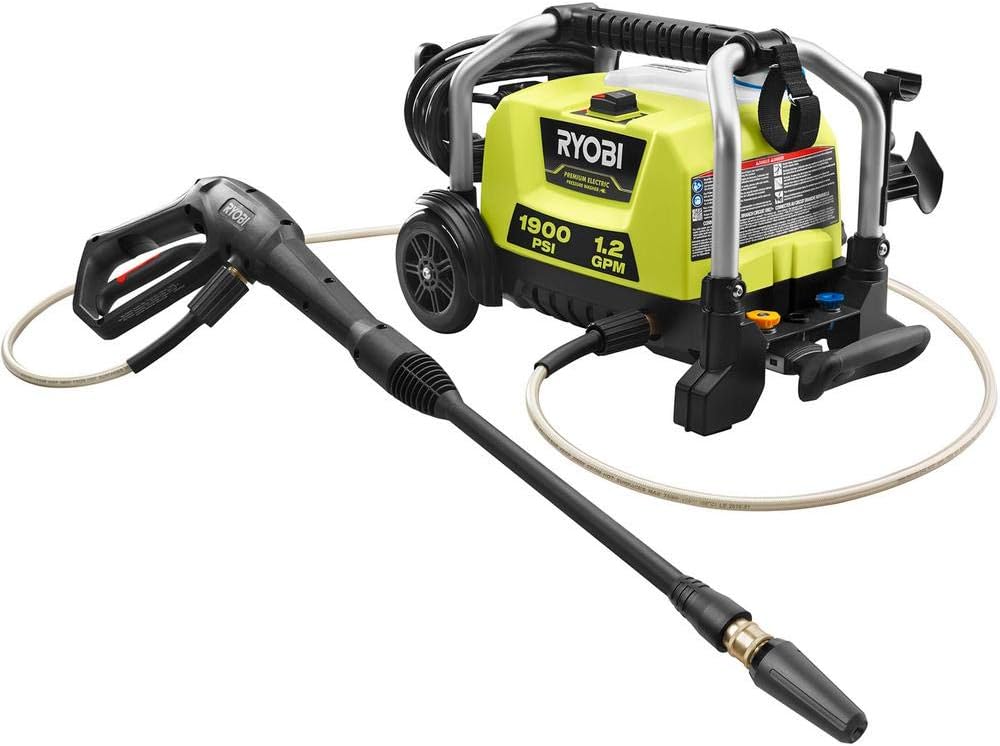 1900 PSI 1.2 GPM Cold Water Wheeled Corded Electric Pressure Washer