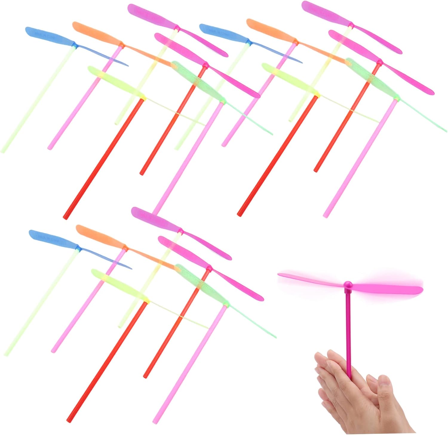 Flying Helicopter Toy Hand Spinner Plastic Flying Dragonfly Toy