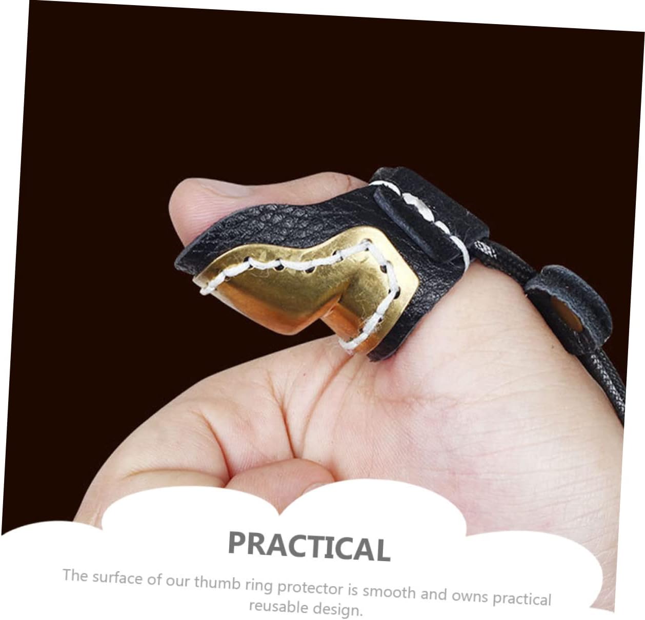 Milisten 4pcs Archery Thumb Guard Finger Protector for Hunting Outdoor Shooting and Bowstring Painless Design for Confident Use