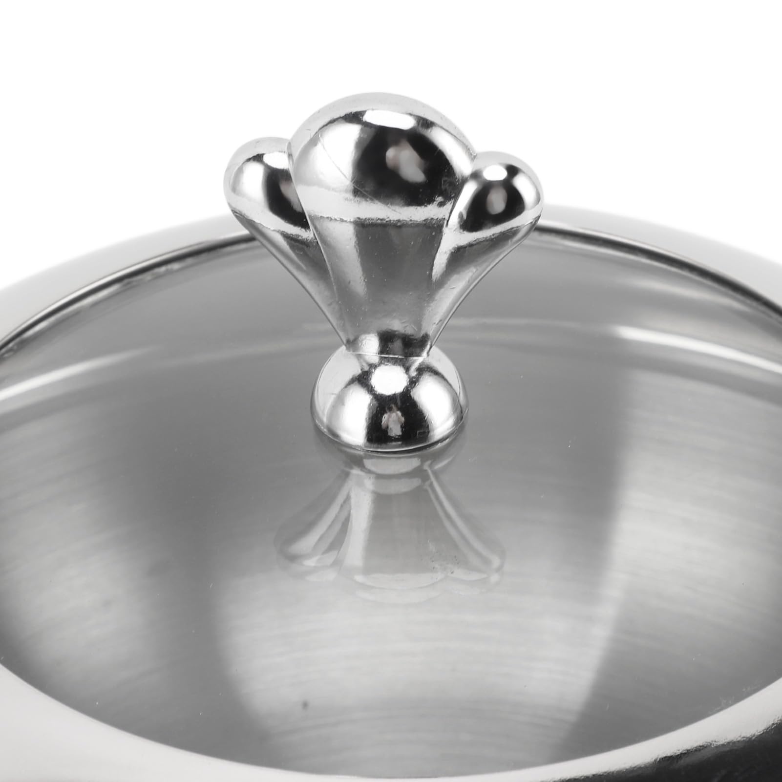 Calentador de Buffet Redondo de Acero Inoxidable, Juego de Buffet Ideal para Fiestas, Bodas y Banquetes con Calentador de de Alta Eficiencia para Eventos en Interiores y (24cm)