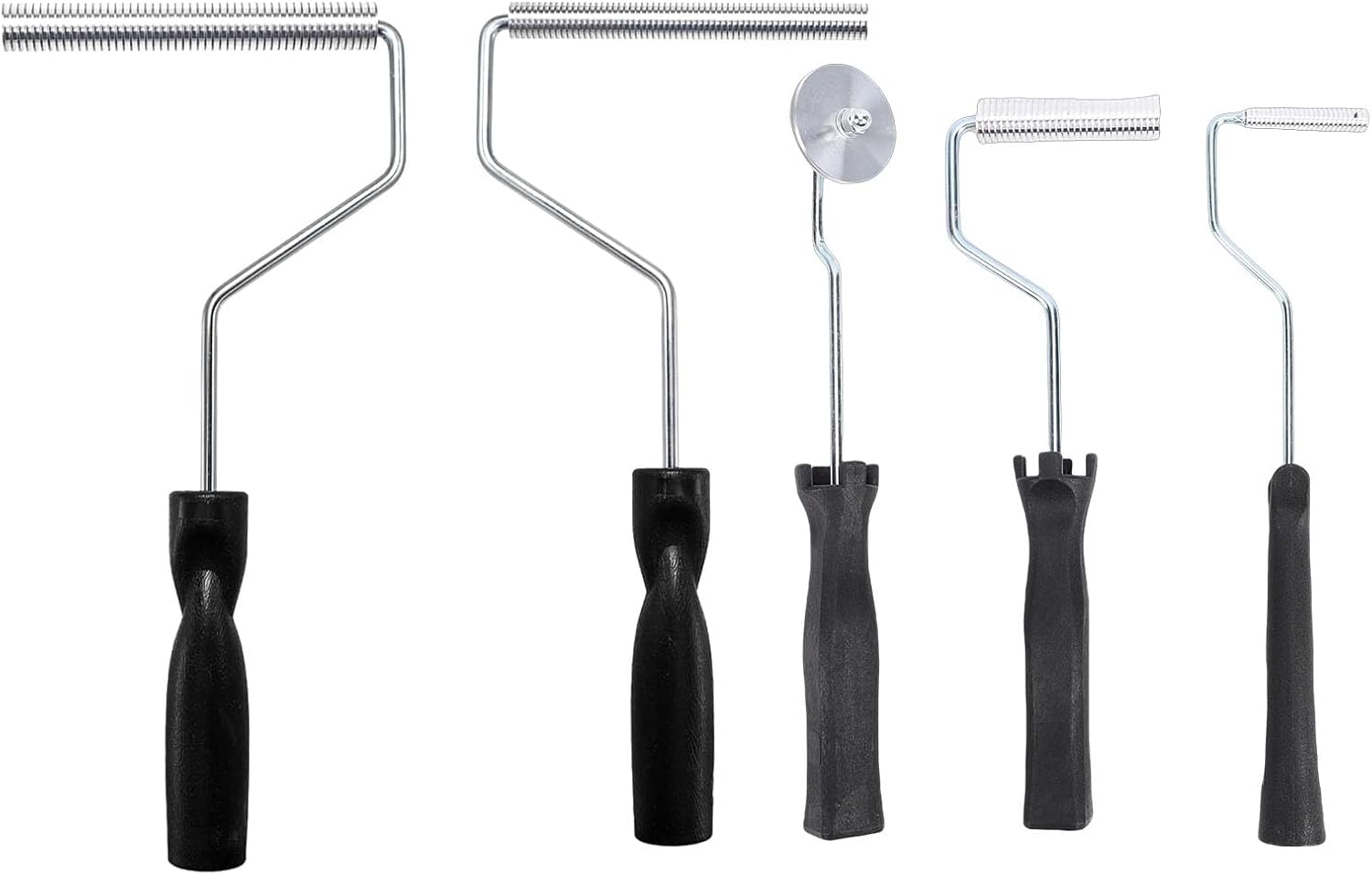 Fiberglass Roller Tools Kit, 5PCS Bubble Paddle Tool for Resin Composite Projects, Mold Making and Bathtub Boat Repair