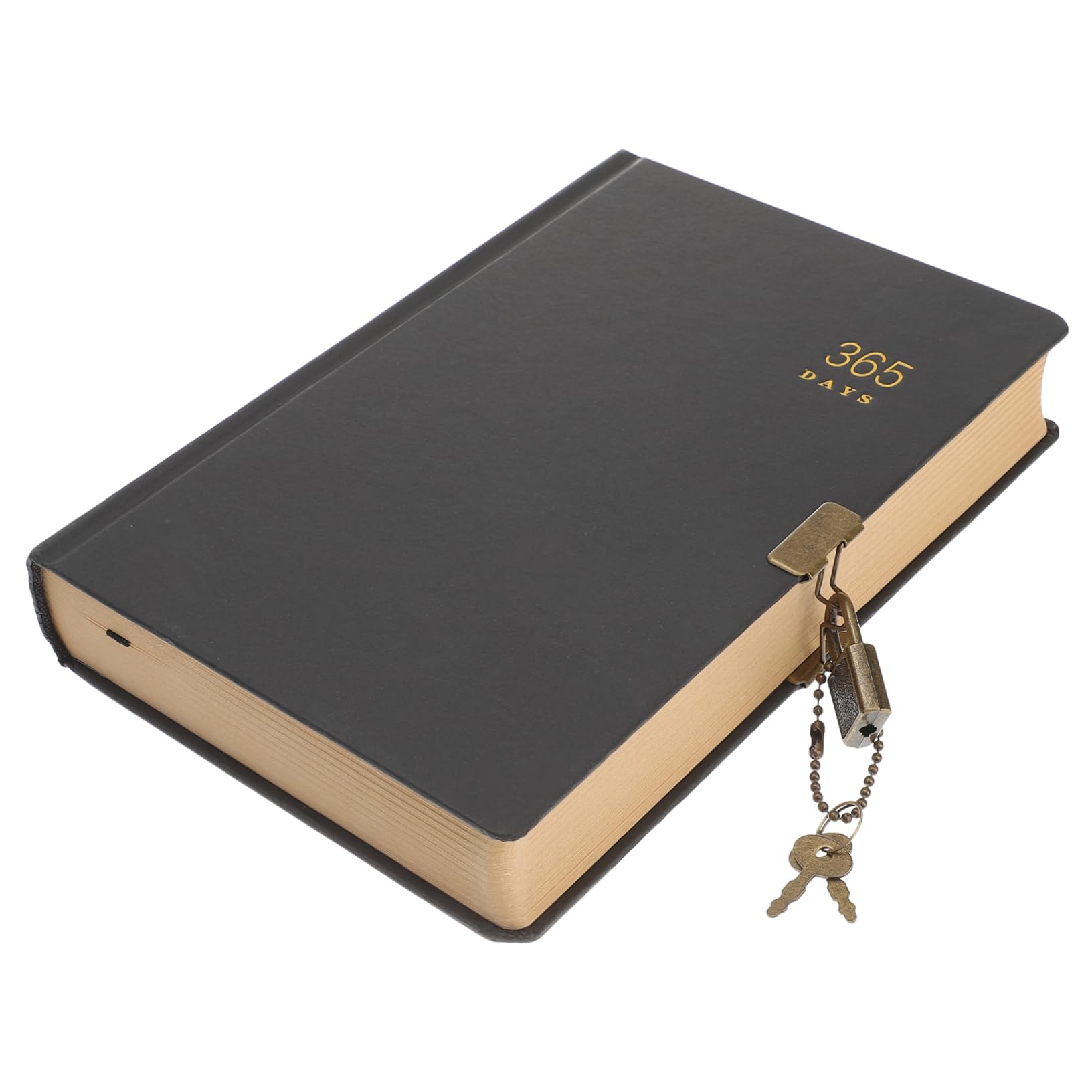 NUOBESTY Diario Personale con Lucchetto, 365 Giorni, Portatile, in Carta, per Studenti e Casa, per Scrivere Pensieri e Organizzare le Giornate Stile Casuale