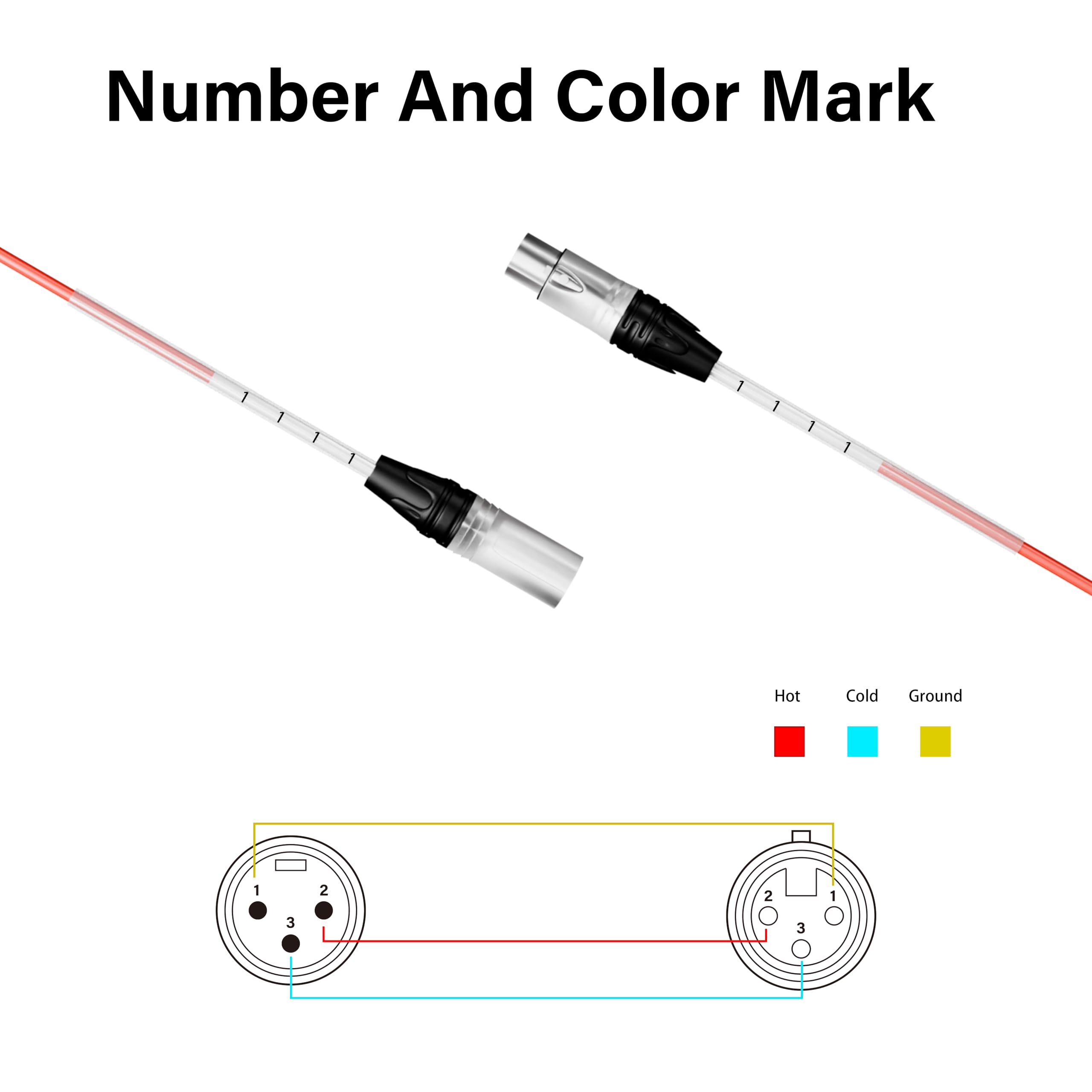 PRORECK Cavo a serpente da 7,6 m, cavo audio schermato a 8 canali, da XLR maschio a XLR femmina, con connettori colorati per palcoscenico professionale, studio e live (PR-XLR/XLR-8 x 25)