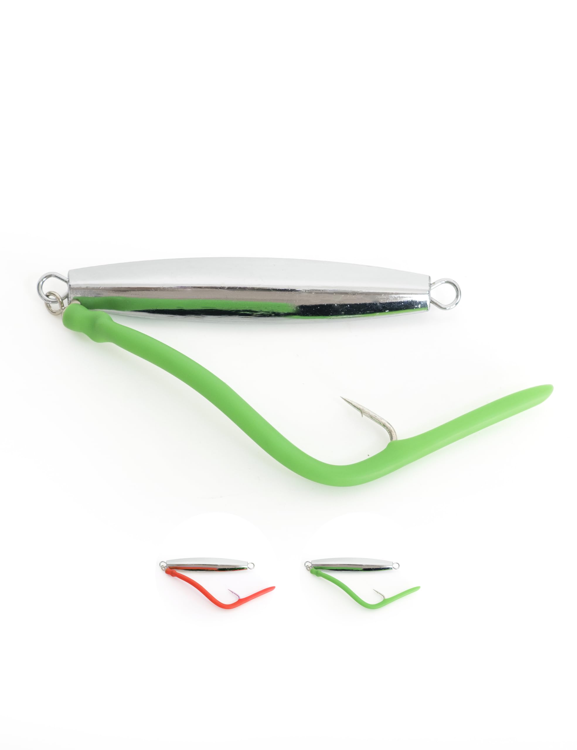 BLUEWING Diamond Jigs Fishing Saltwater Lure with Split Tube Tail and Stainless Steel Hook, 1oz, Green, 1pc : Sports & Outdoors