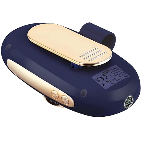 Miniatura 4 de Madenia - Taladro de uñas profesional recargable, estilo retro, portátil, 35000 RPM, lima E para uñas de gel acrílicas, herramientas de pulido de