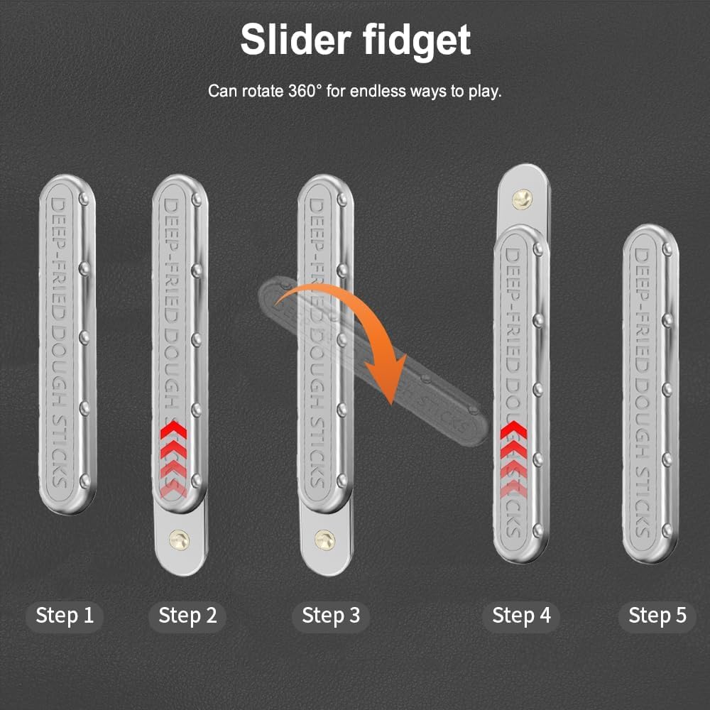 Slider Fidget Magnétique - Jouet Anti-Stress En PMMA Pour Adultes Et Enfants TDAH, Curseur Silencieux 3 Couches
