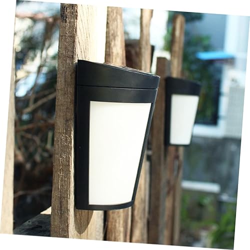 Miniatura 3 de Housoutil Lámparas solares LED de pared, paquete de 6 luces de jardín al aire libre, impermeables, color blanco cálido para patio, valla y jardín