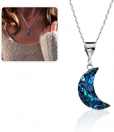Amazon.com: Element 83 Once in a Blue Moon Necklace, Handmade