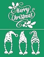 Vista 16 de DGAG - Plantillas de pantalla de seda autoadhesivas de Navidad, plantillas de serigrafía Hope Love Peace para manualidades, plantillas de pasta