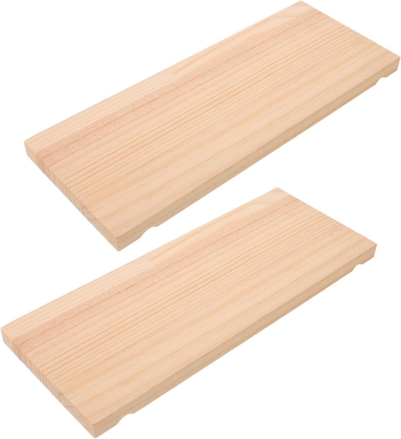 CALLARON 2pcs Wood Peg Board Shelf 11.7x4.5 Inch Wall Rack