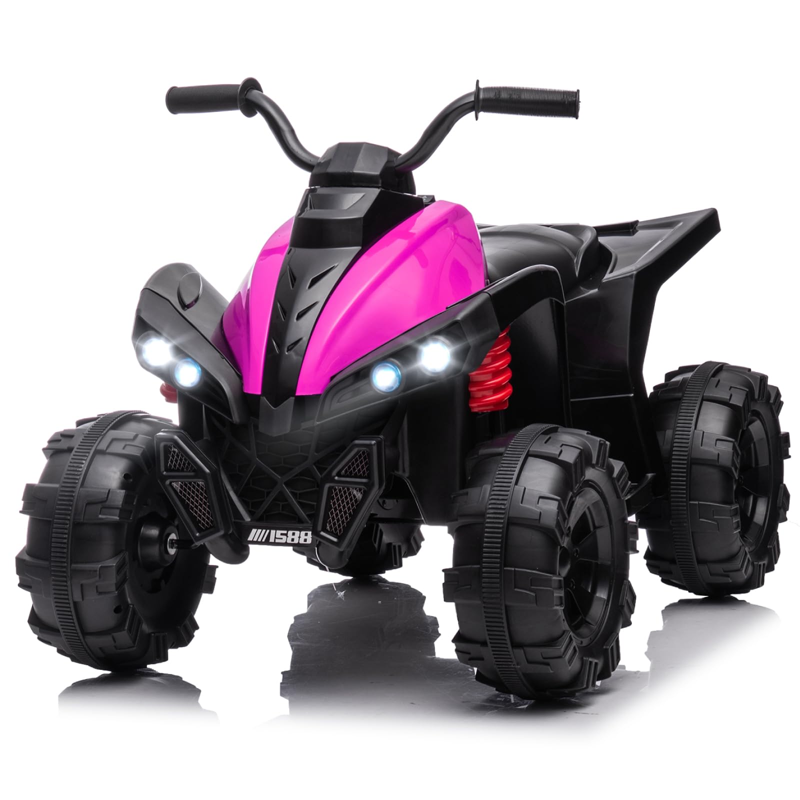 Wheeler for Kids, 12V Battery Powered Ride On ATV, Electric Wheeler  Quad ATV Car with MP3, USB, LED Headlight Ride On Toys for Kids 3-6 Years
