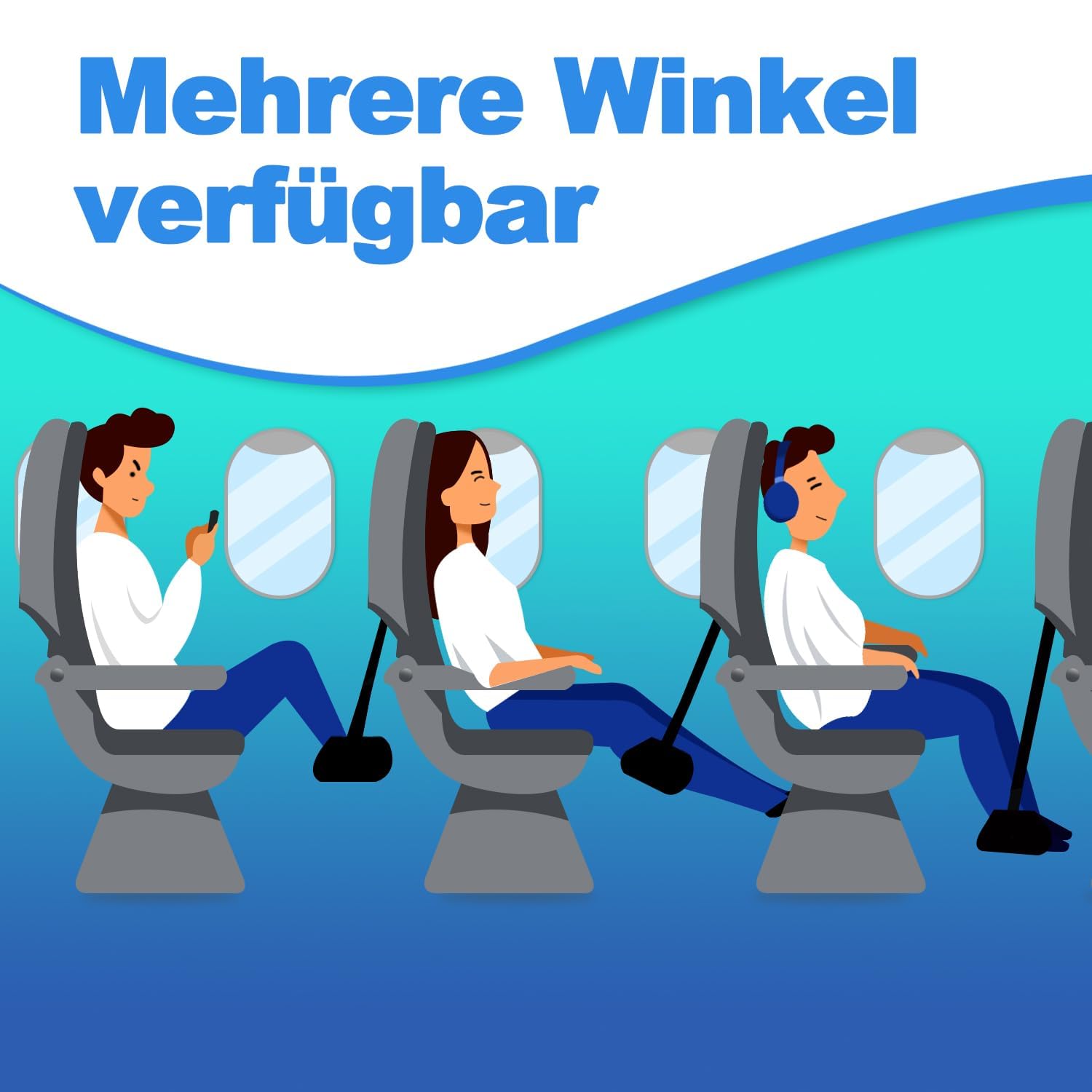 M MOACC Poggiapiedi per aereo - Poggiapiedi da viaggio con schiuma a memoria di forma, poggiagambe portatile regolabile per aerei,Travel Essentials Piede Amaca con Piatti di Supporto (Medium)