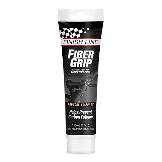 Finish Line Fiber Grip Carbon Fiber Bicycle Assembly Gel, 1.75-Ounce Tube