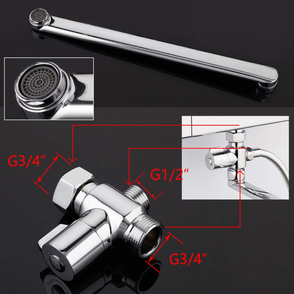 Miscelatore Termostatico Per Vasca E Doccia - Cromato, Antiscottatura, Con Barra Deviatore In Ottone - Foto 5