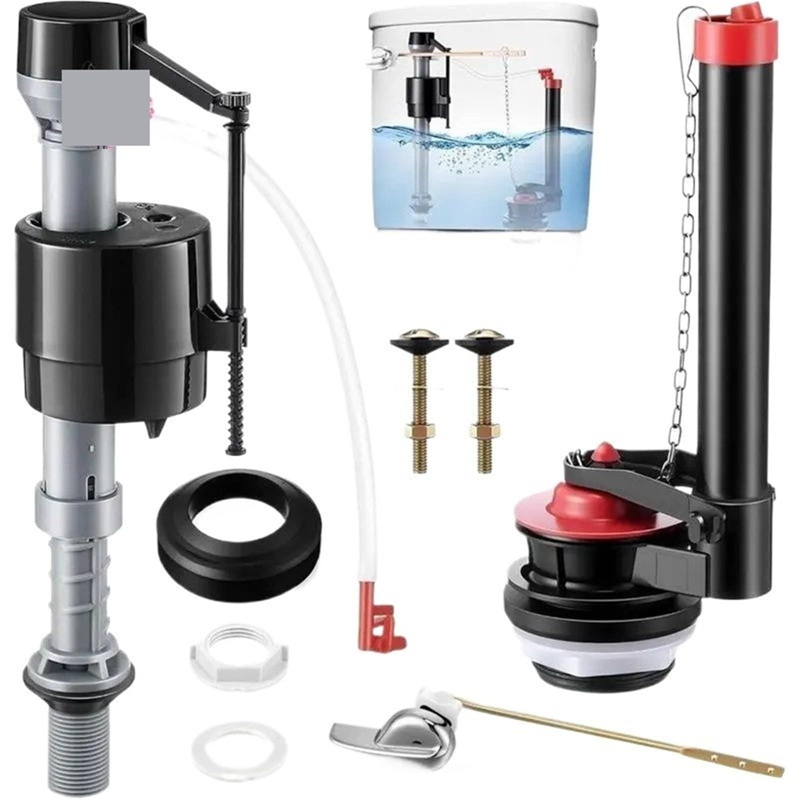 Chasse D'eau Wc Kit de réparation valve chasse d'eau toilette 2 pouces