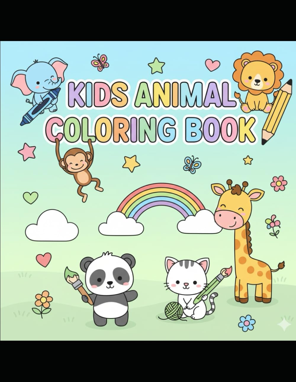 Animal kingdom: A fun colouring book for kids aged 3 to 6
