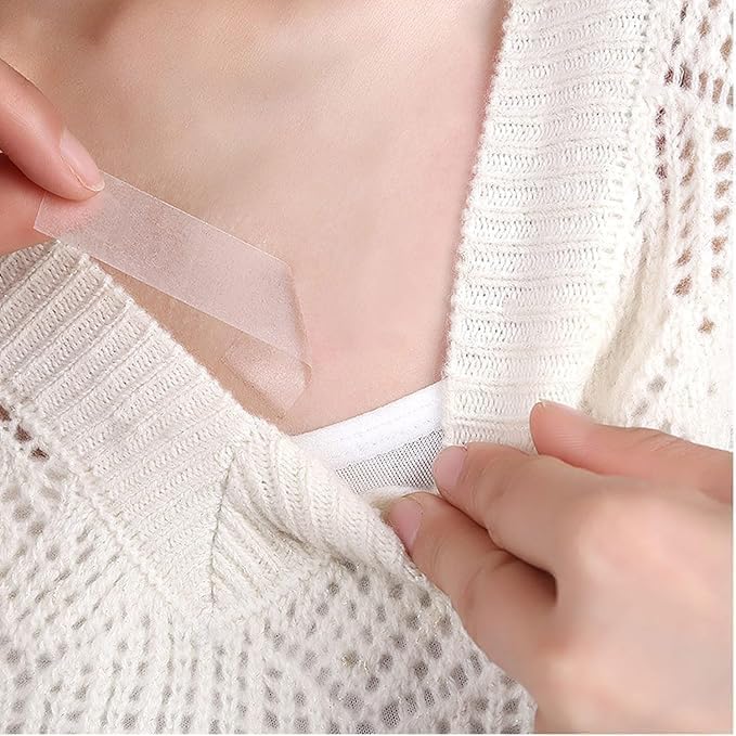 36 Pcs - Invisible Body Tape for Fashion, Double Sided Tape for Clothes, Lingerie Tape for Secure and Invisible Support, Clothes and Skins Lasting Strength Tape Adhesive - (Pack Of 3)